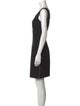 Milly Scoop Neck Knee-Length Dress