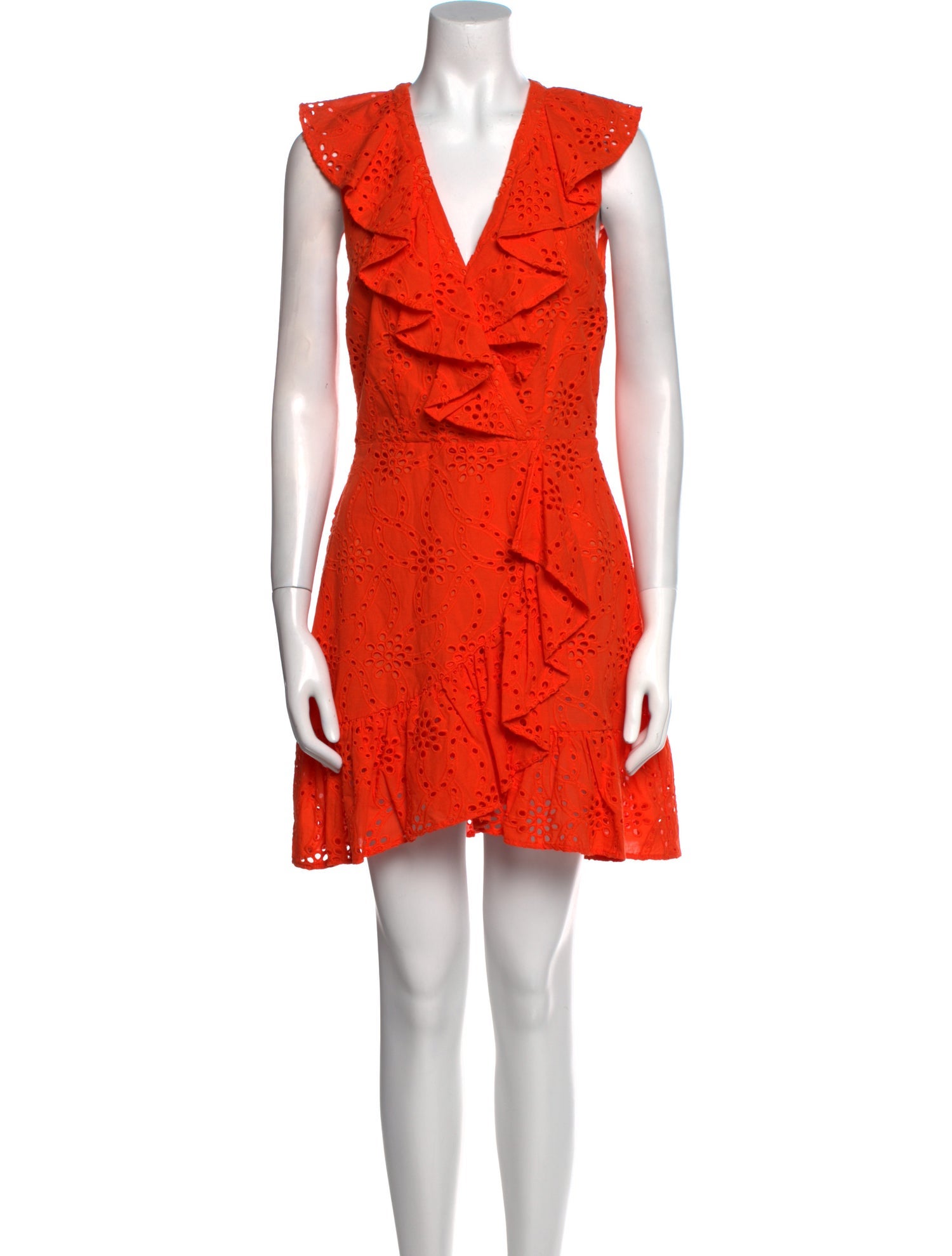 Milly V-Neck Knee-Length Dress