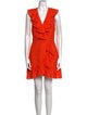 Milly V-Neck Knee-Length Dress