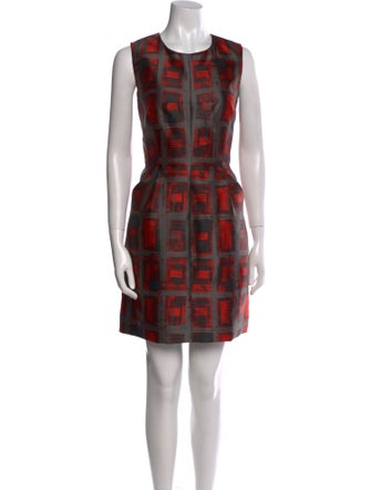 Milly Plaid Print Mini Dress