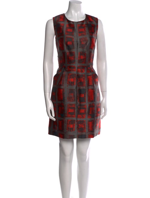 Milly Plaid Print Mini Dress