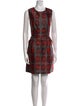 Milly Plaid Print Mini Dress