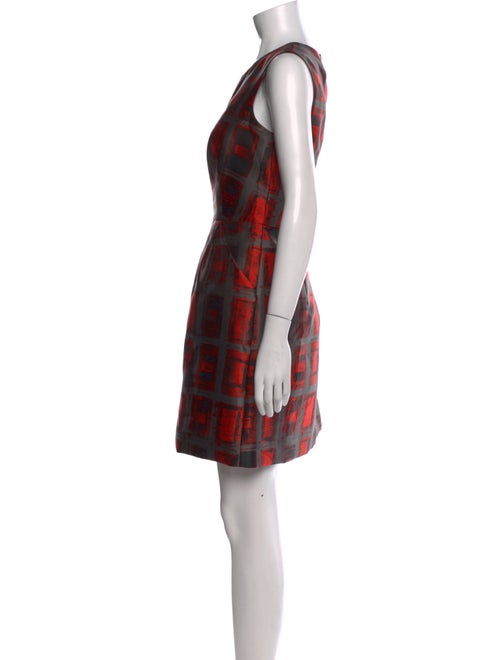 Milly Plaid Print Mini Dress