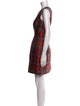 Milly Plaid Print Mini Dress