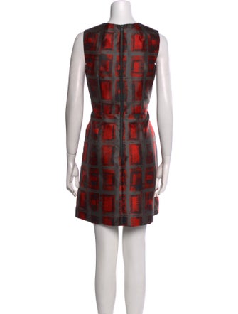 Milly Plaid Print Mini Dress
