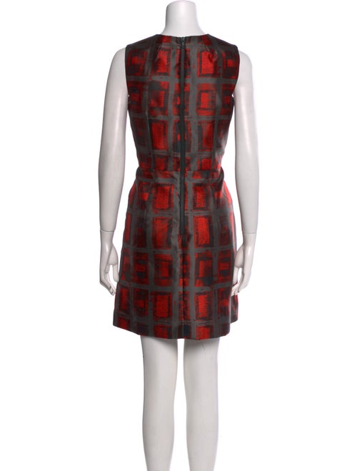 Milly Plaid Print Mini Dress