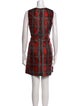 Milly Plaid Print Mini Dress