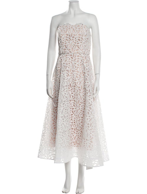 Milly Lace Pattern Midi Length Dress