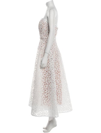 Milly Lace Pattern Midi Length Dress