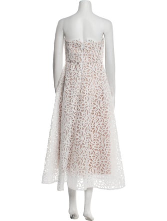 Milly Lace Pattern Midi Length Dress
