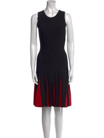 Milly Colorblock Pattern Knee-Length Dress