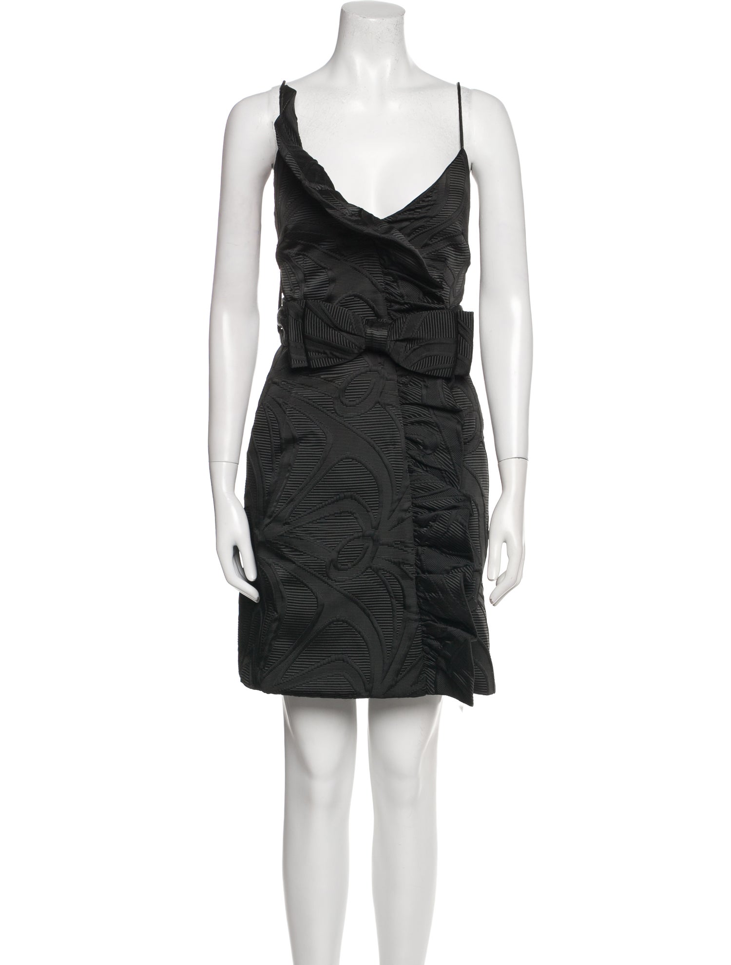 Milly V-Neck Mini Dress