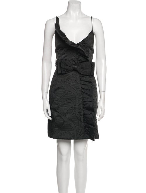 Milly V-Neck Mini Dress