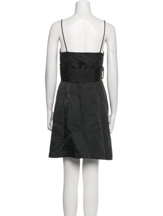 Milly V-Neck Mini Dress