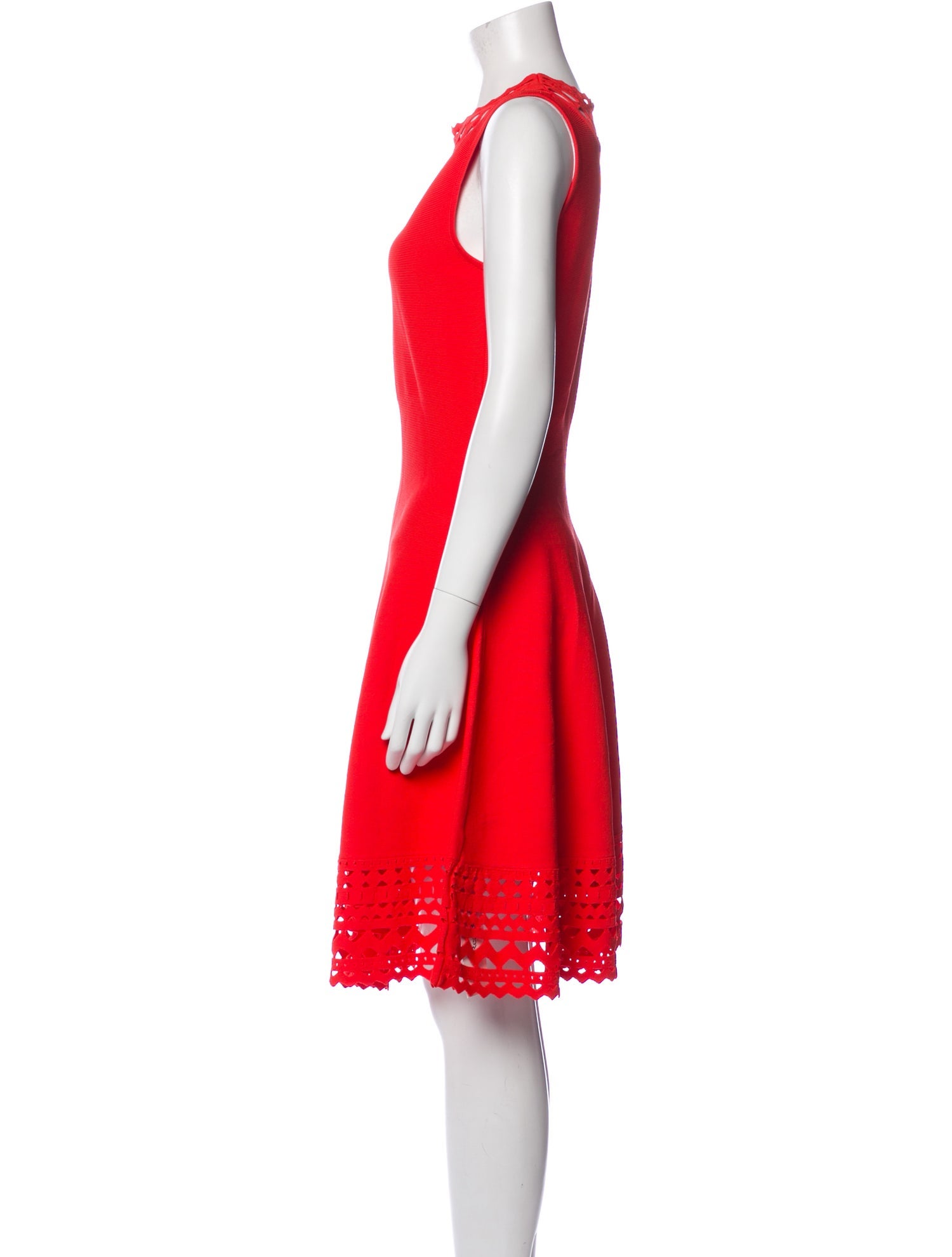 Milly Crew Neck Knee-Length Dress