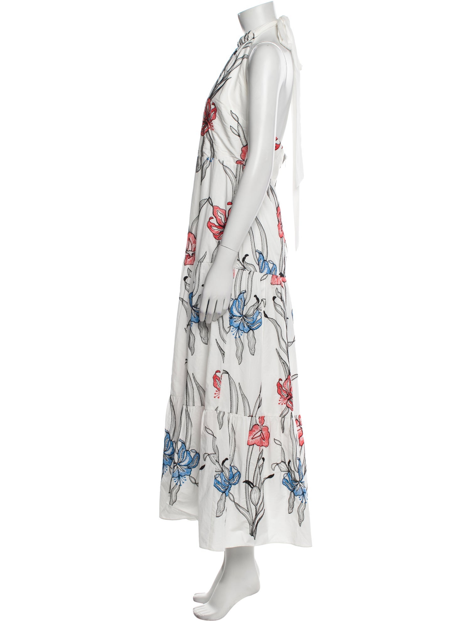 Milly Floral Print Long Dress