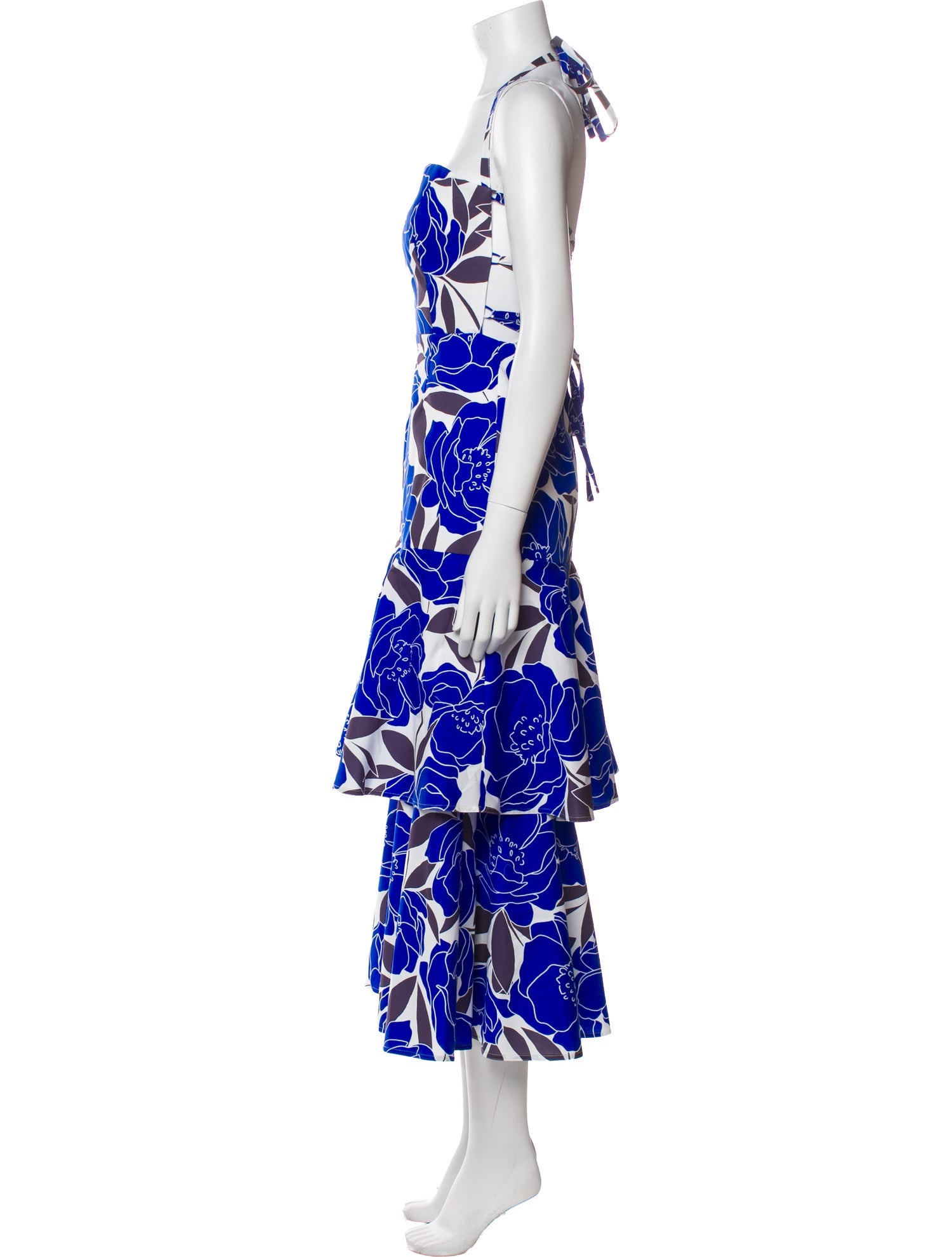 Milly Floral Print Midi Length Dress w/ Tags