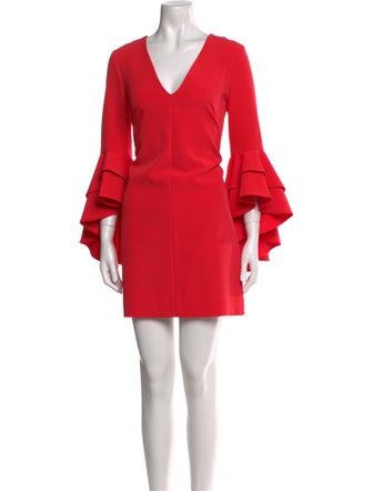 Milly V-Neck Mini Dress