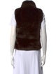 Milly Fur Mock Neck Sweater