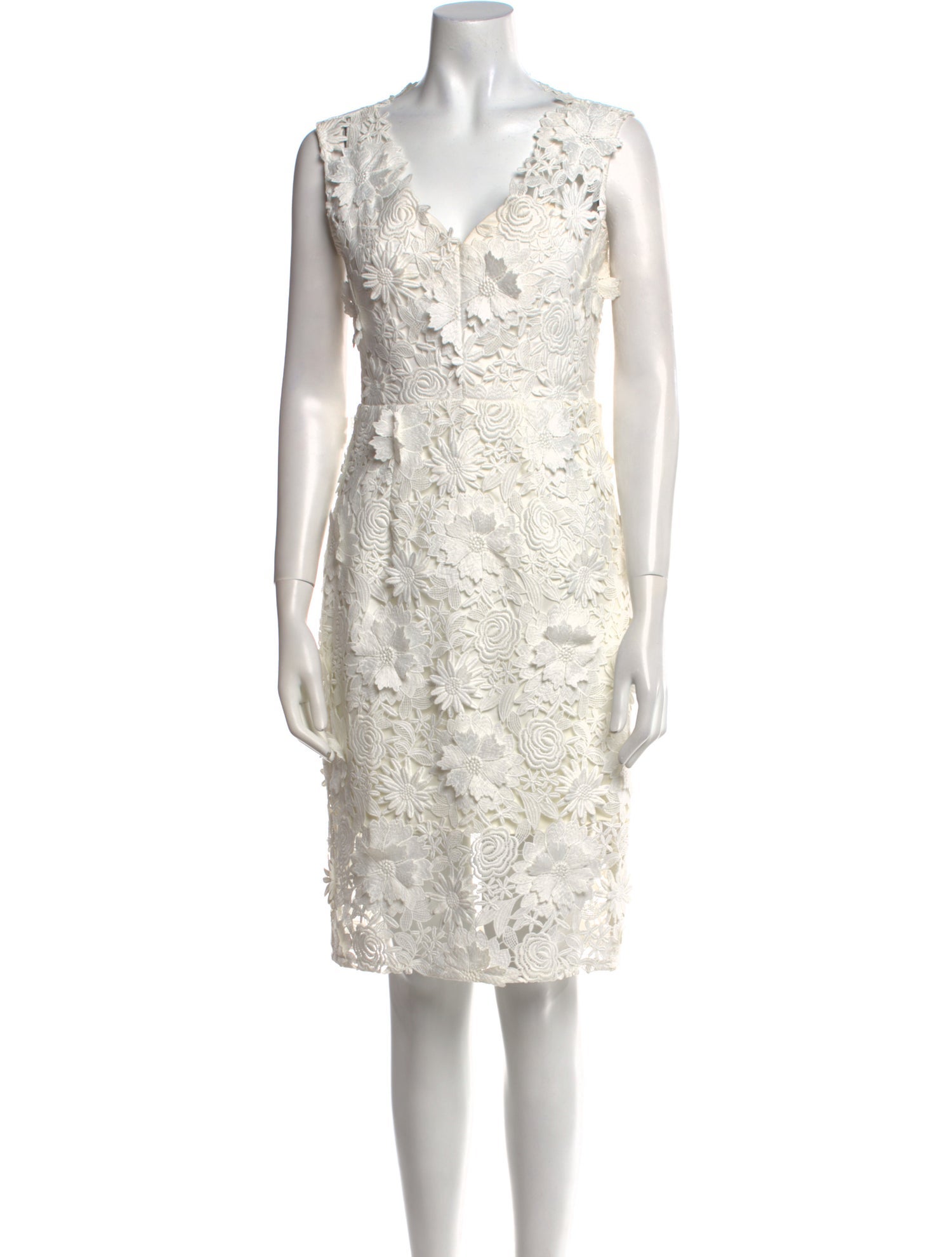 Milly Lace Pattern Knee-Length Dress