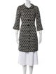 Milly Wool Printed Trench Coat
