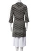 Milly Wool Printed Trench Coat