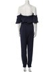 Milly Silk Off-The-Shoulder Jumpsuit