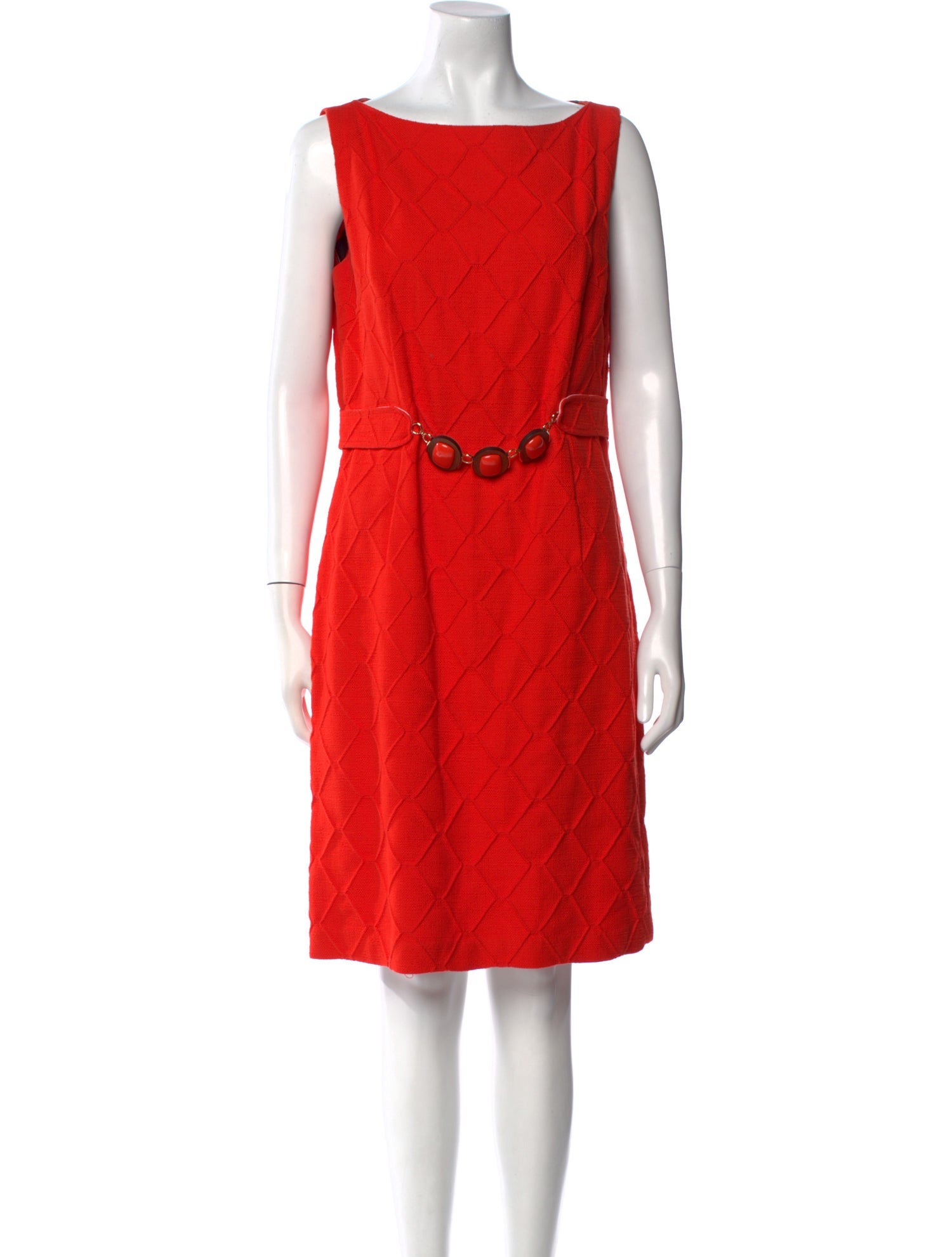 Milly Bateau Neckline Knee-Length Dress