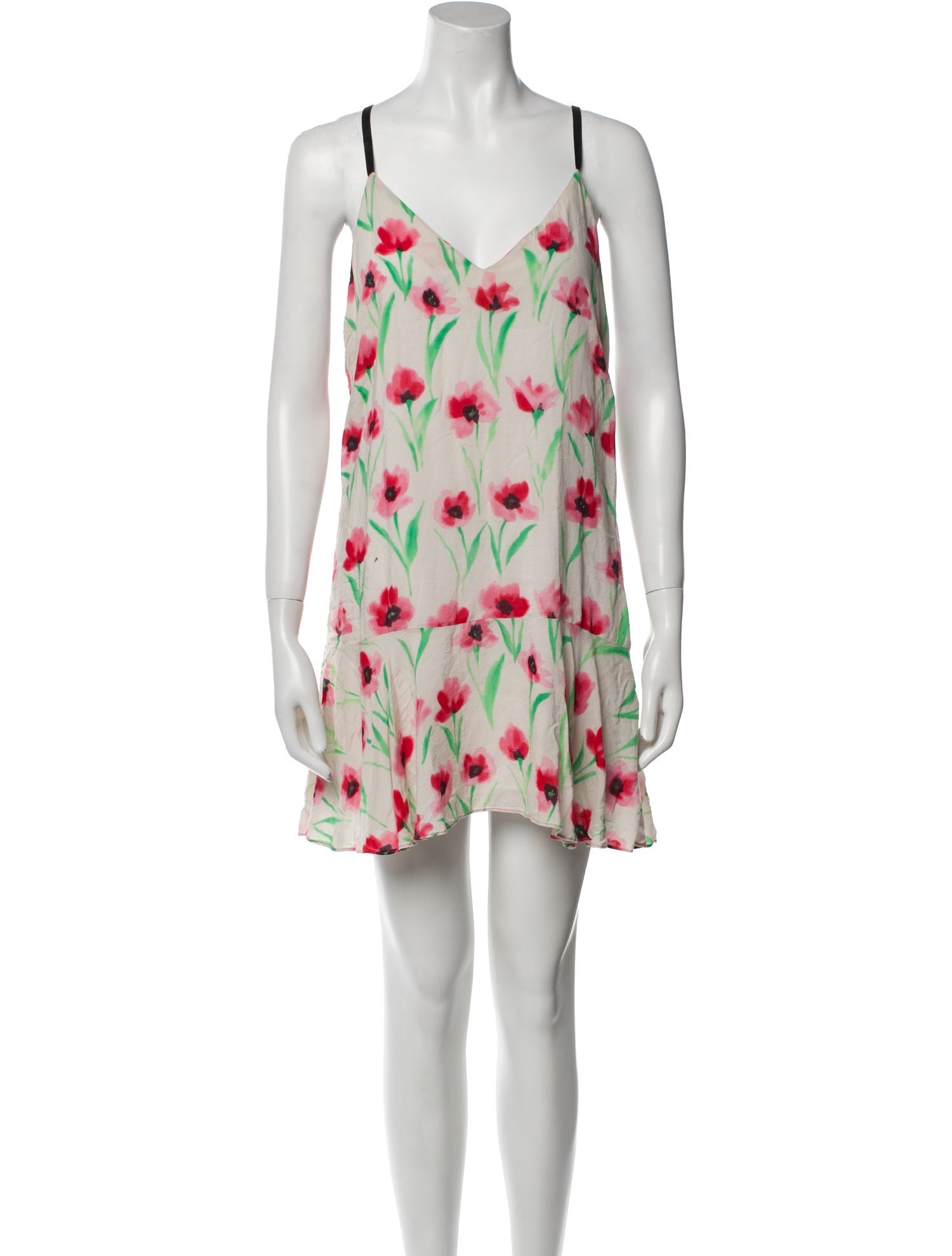 Milly Floral Print Mini Dress