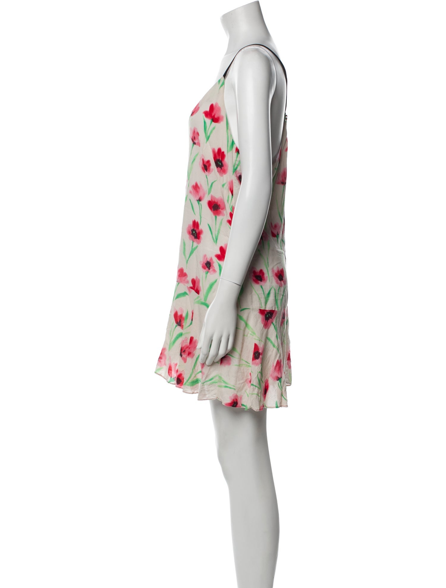 Milly Floral Print Mini Dress