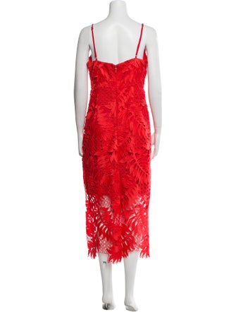 Milly Lace Pattern Long Dress