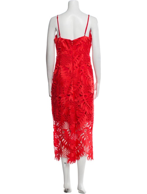 Milly Lace Pattern Long Dress