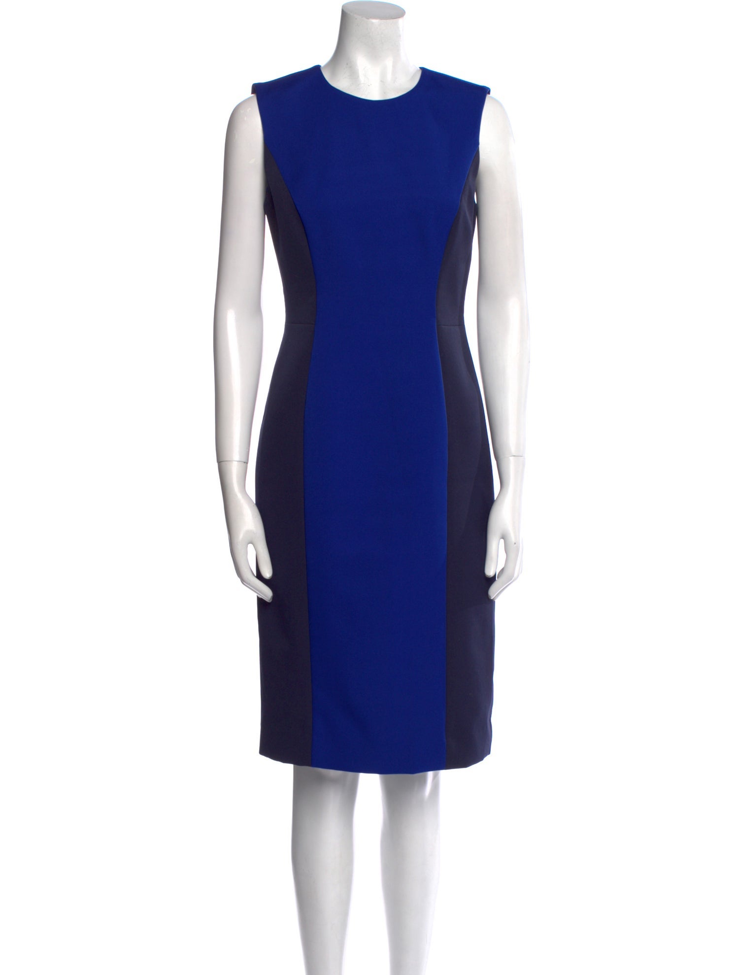 Milly Crew Neck Knee-Length Dress