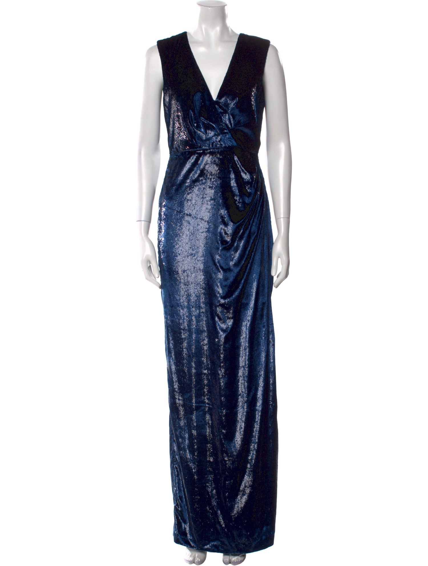 Milly V-Neck Long Dress