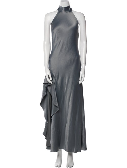 Milly Mock Neck Long Dress