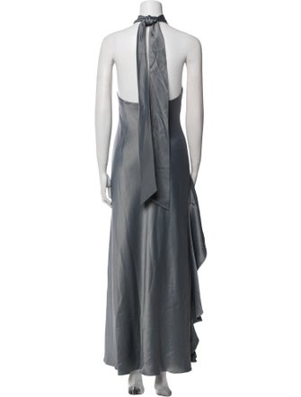 Milly Mock Neck Long Dress