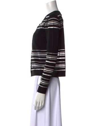 Milly Striped Scoop Neck Sweater