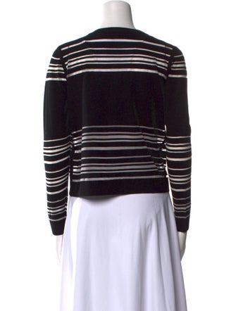 Milly Striped Scoop Neck Sweater