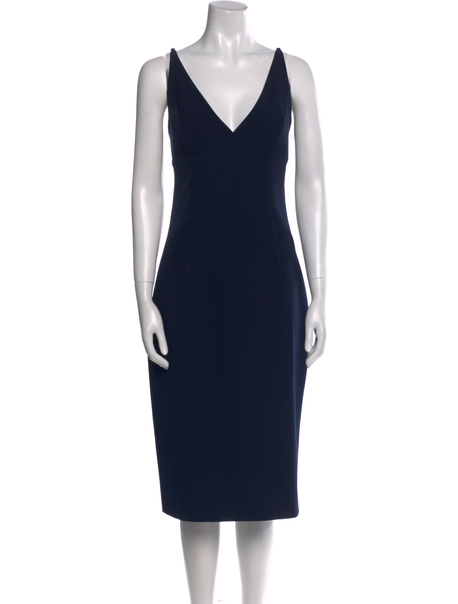 Milly V-Neck Knee-Length Dress