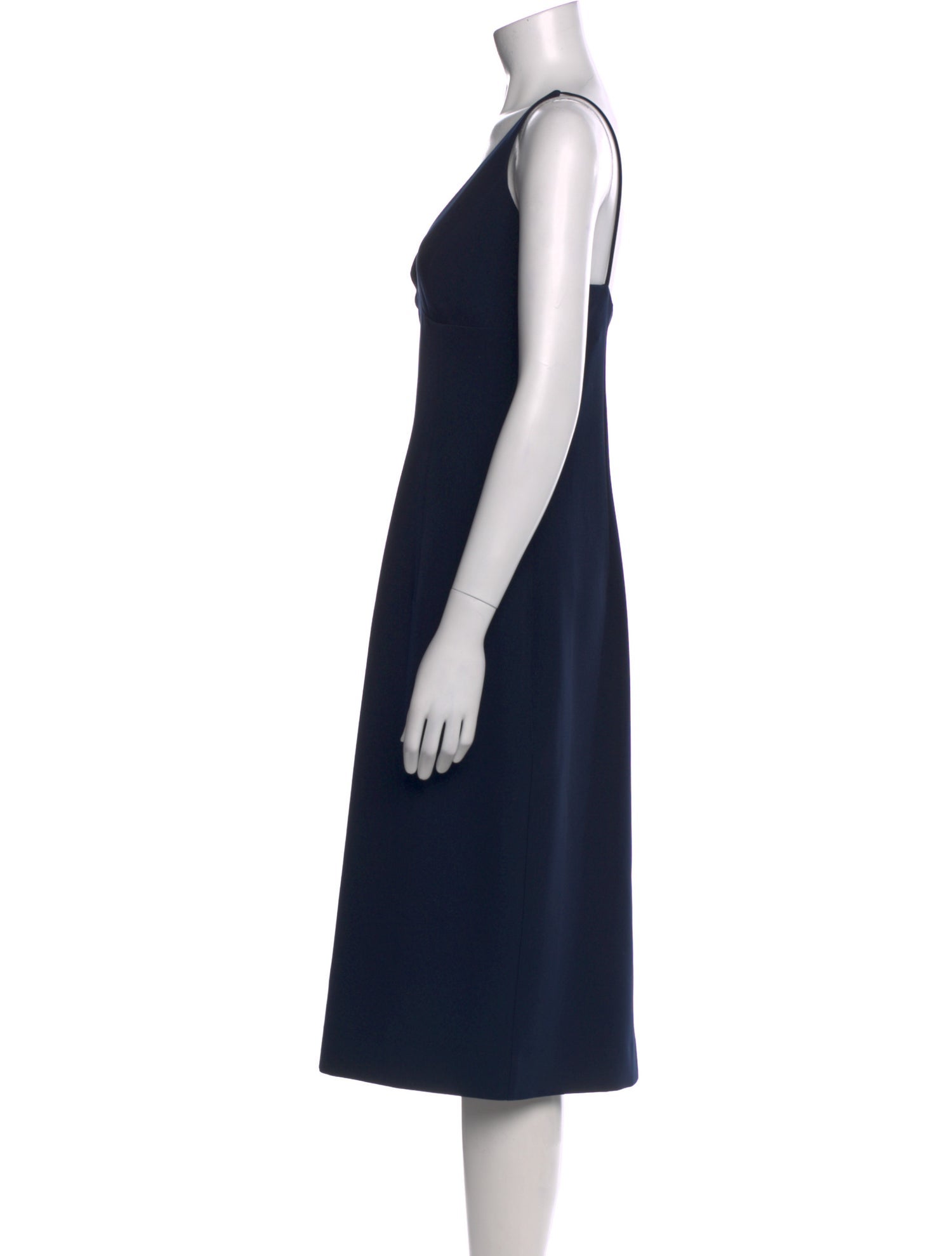 Milly V-Neck Knee-Length Dress