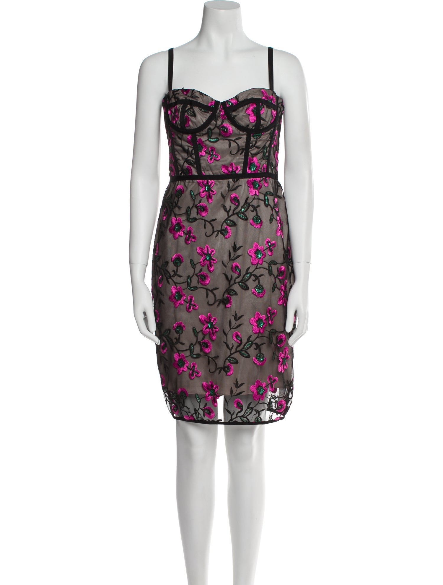 Milly Floral Print Mini Dress