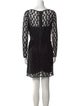 Milly Lace Pattern Mini Dress