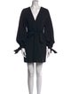 Milly V-Neck Mini Dress