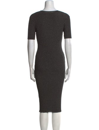Milly Scoop Neck Midi Length Dress