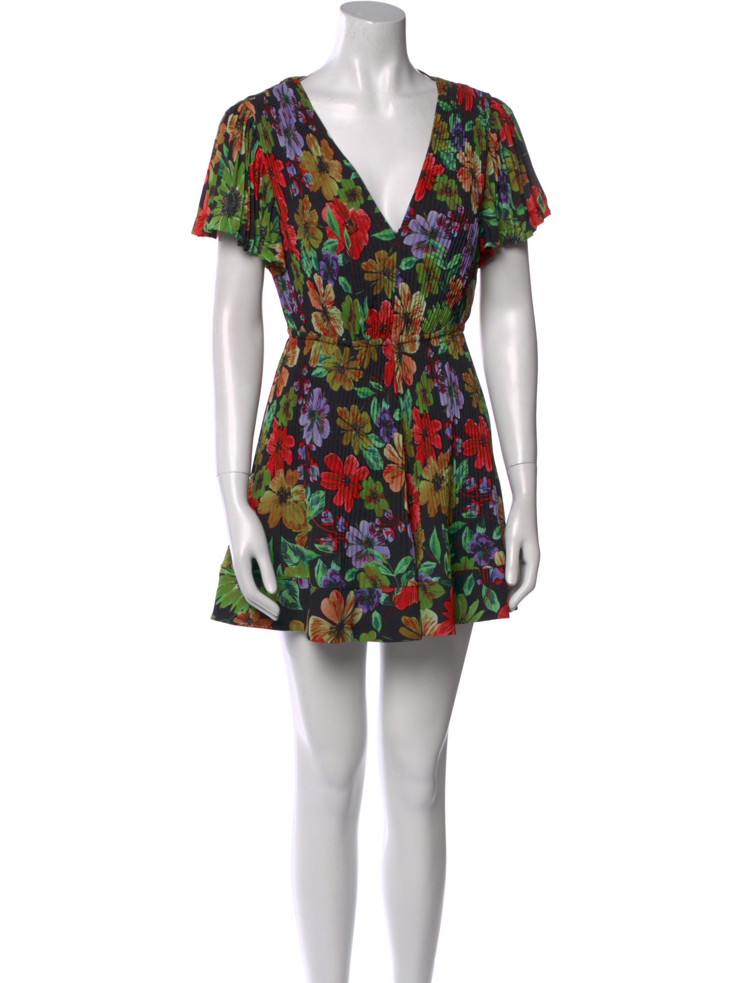 Milly Floral Print Mini Dress