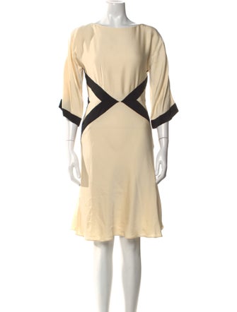 Milly Bateau Neckline Knee-Length Dress