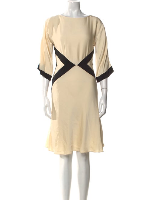 Milly Bateau Neckline Knee-Length Dress