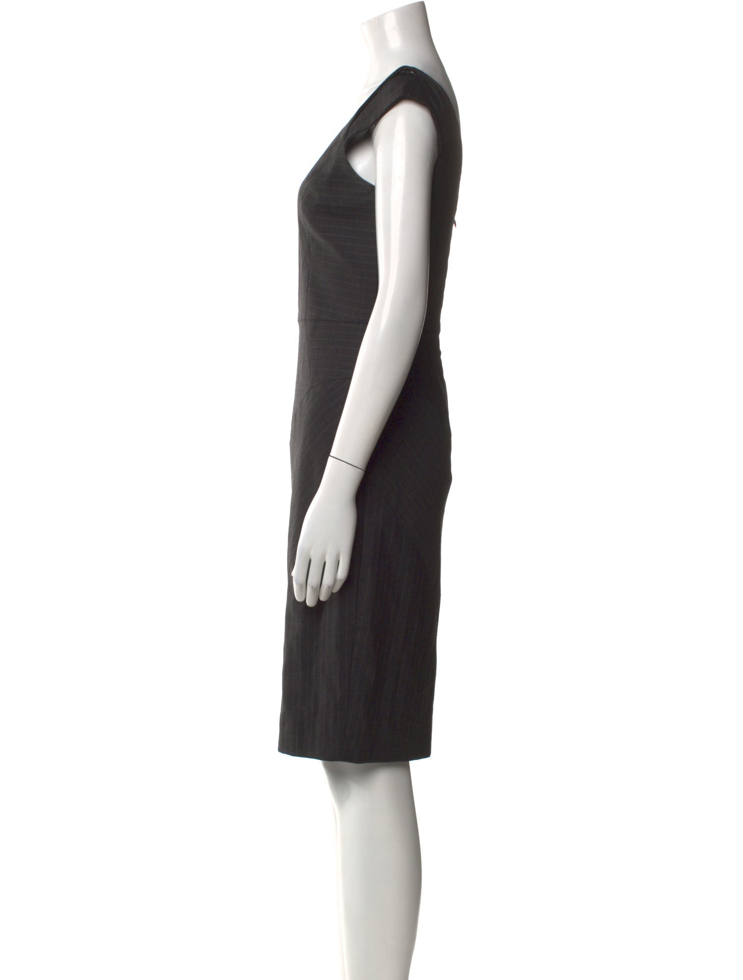 Milly Virgin Wool Knee-Length Dress