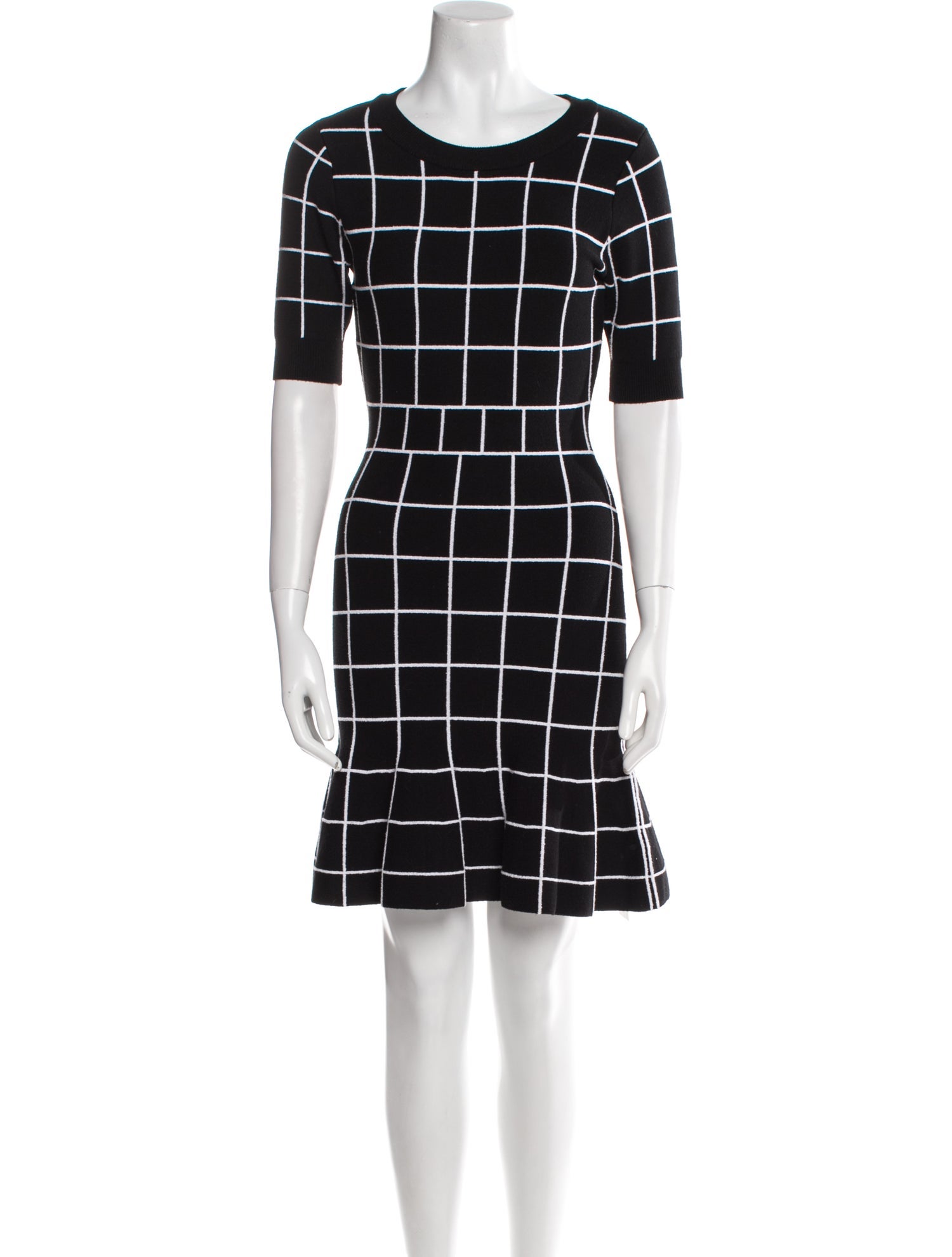 Milly Plaid Print Mini Dress