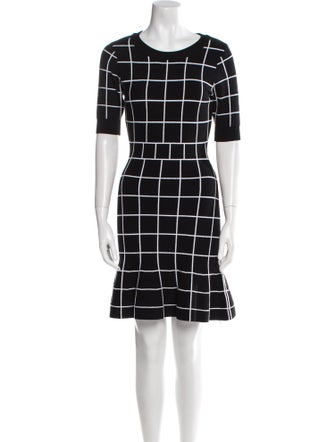 Milly Plaid Print Mini Dress